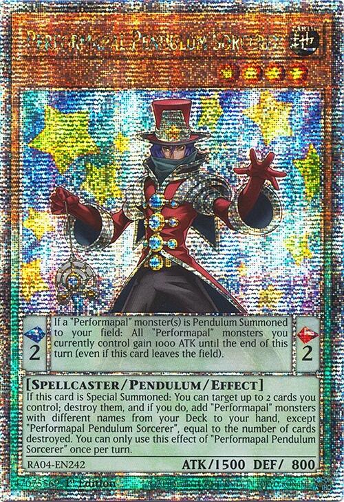 Performapal Pendulum Sorcerer [RA04-EN242] Quarter Century Secret Rare | Deep Dive Games St. Marys