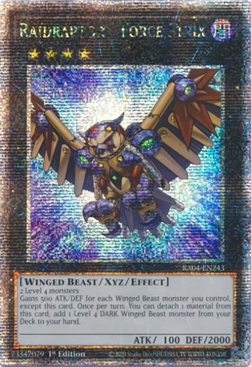 Raidraptor - Force Strix [RA04-EN243] Quarter Century Secret Rare | Deep Dive Games St. Marys