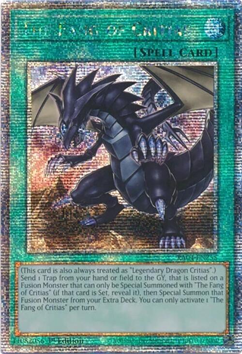 The Fang of Critias [RA04-EN255] Quarter Century Secret Rare | Deep Dive Games St. Marys