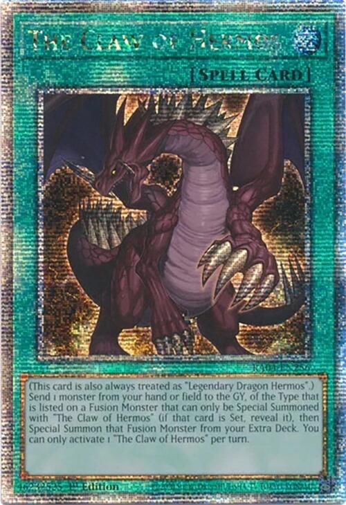 The Claw of Hermos [RA04-EN256] Quarter Century Secret Rare | Deep Dive Games St. Marys