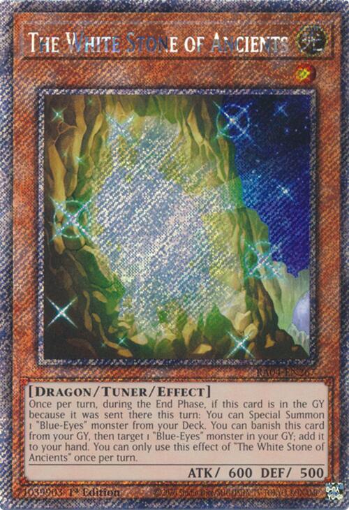 The White Stone of Ancients [RA04-EN267] Platinum Secret Rare | Deep Dive Games St. Marys