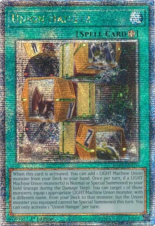 Union Hangar [RA04-EN270] Quarter Century Secret Rare | Deep Dive Games St. Marys