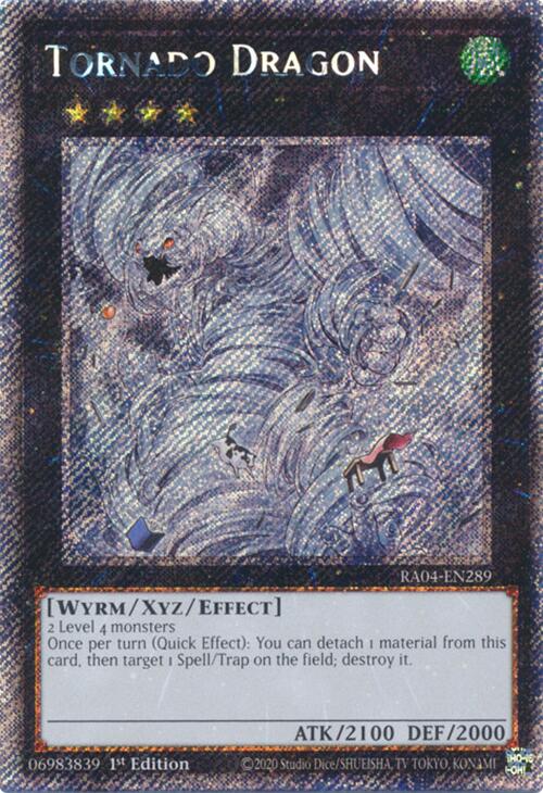 Tornado Dragon [RA04-EN289] Platinum Secret Rare | Deep Dive Games St. Marys