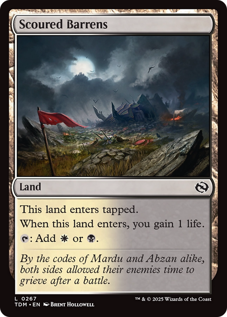 Scoured Barrens [Tarkir: Dragonstorm] | Deep Dive Games St. Marys