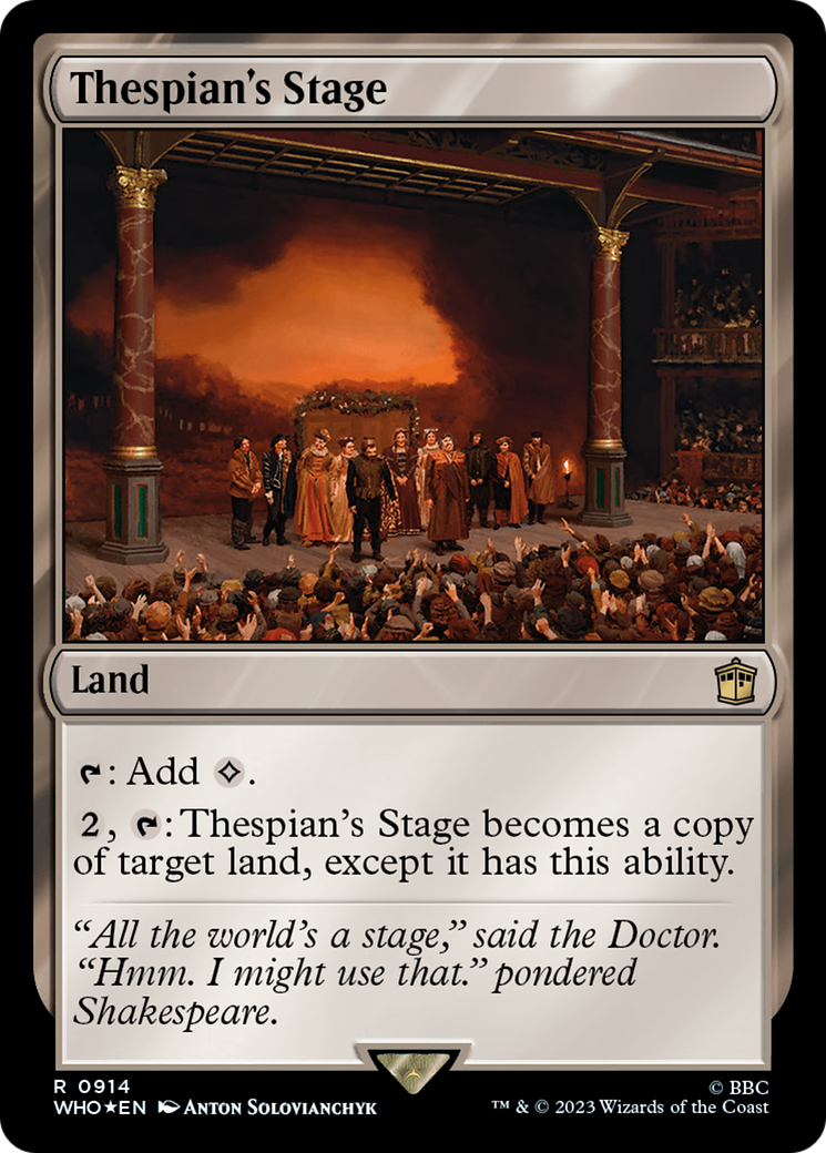 Thespian's Stage (Surge Foil) [Doctor Who] | Deep Dive Games St. Marys
