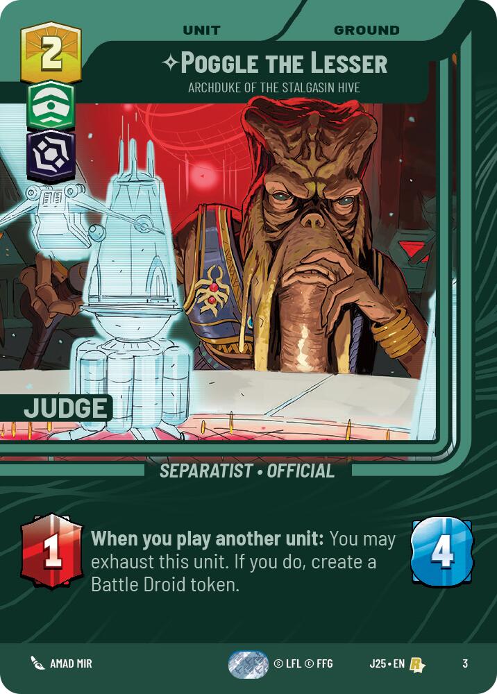 Poggle the Lesser - Archduke of the Stalgasin Hive (3) (3) [Judge Promos] | Deep Dive Games St. Marys