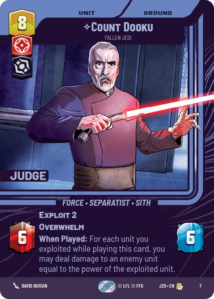 Count Dooku - Fallen Jedi (7) (7) [Judge Promos] | Deep Dive Games St. Marys