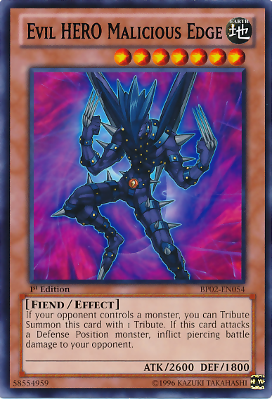 Evil HERO Malicious Edge [BP02-EN054] Rare | Deep Dive Games St. Marys