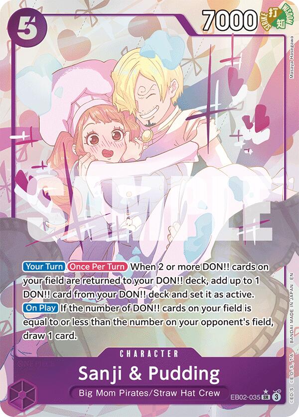 Sanji & Pudding (Alternate Art) [Extra Booster: Anime 25th Collection] | Deep Dive Games St. Marys