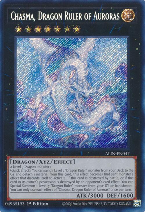 Chasma, Dragon Ruler of Auroras [ALIN-EN047] Secret Rare | Deep Dive Games St. Marys