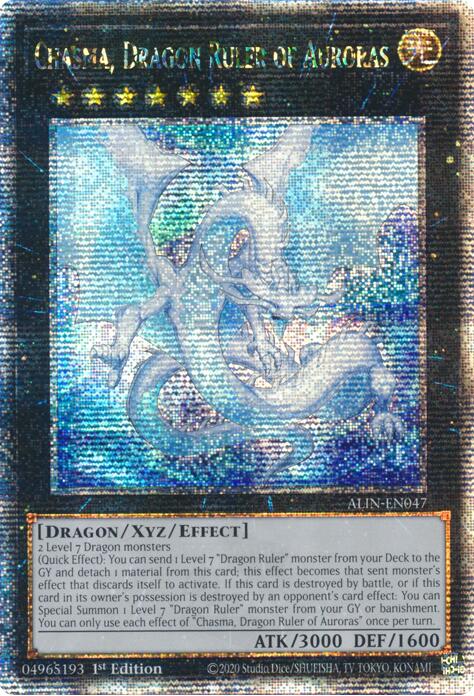 Chasma, Dragon Ruler of Auroras [ALIN-EN047] Quarter Century Secret Rare | Deep Dive Games St. Marys