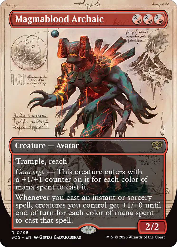 Magmablood Archaic (Borderless) [Secrets of Strixhaven] | Deep Dive Games St. Marys
