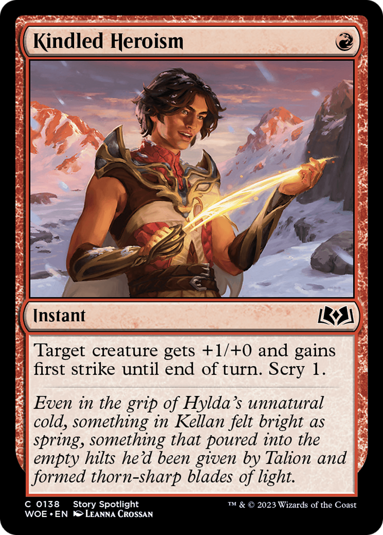 Kindled Heroism [Wilds of Eldraine] | Deep Dive Games St. Marys