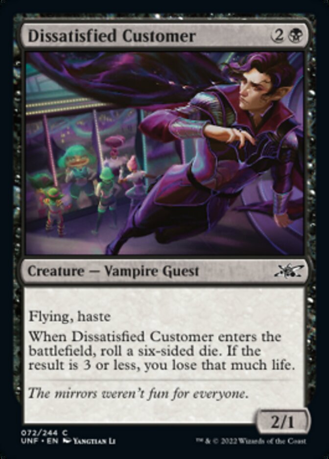 Dissatisfied Customer [Unfinity] | Deep Dive Games St. Marys