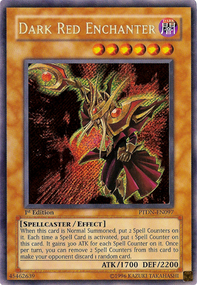 Dark Red Enchanter [PTDN-EN097] Secret Rare | Deep Dive Games St. Marys
