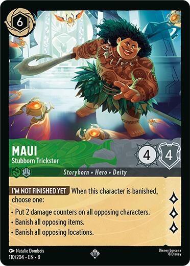 Maui - Stubborn Trickster (110/204) [Reign of Jafar] | Deep Dive Games St. Marys