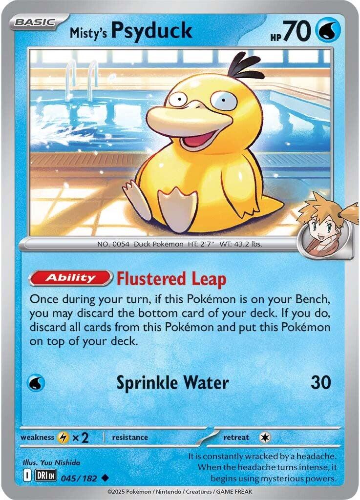 Misty's Psyduck (045/182) [Scarlet & Violet: Destined Rivals] | Deep Dive Games St. Marys