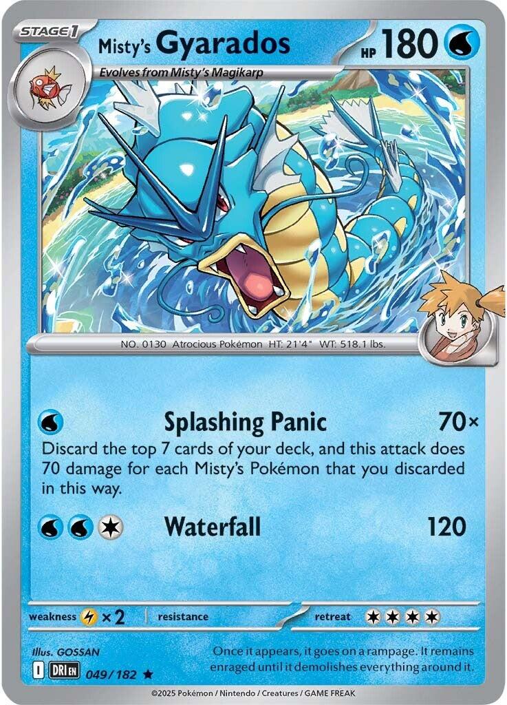 Misty's Gyarados (049/182) [Scarlet & Violet: Destined Rivals] | Deep Dive Games St. Marys