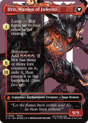 Clive, Ifrit's Dominant // Ifrit, Warden of Inferno (Borderless) (0385) [FINAL FANTASY] | Deep Dive Games St. Marys