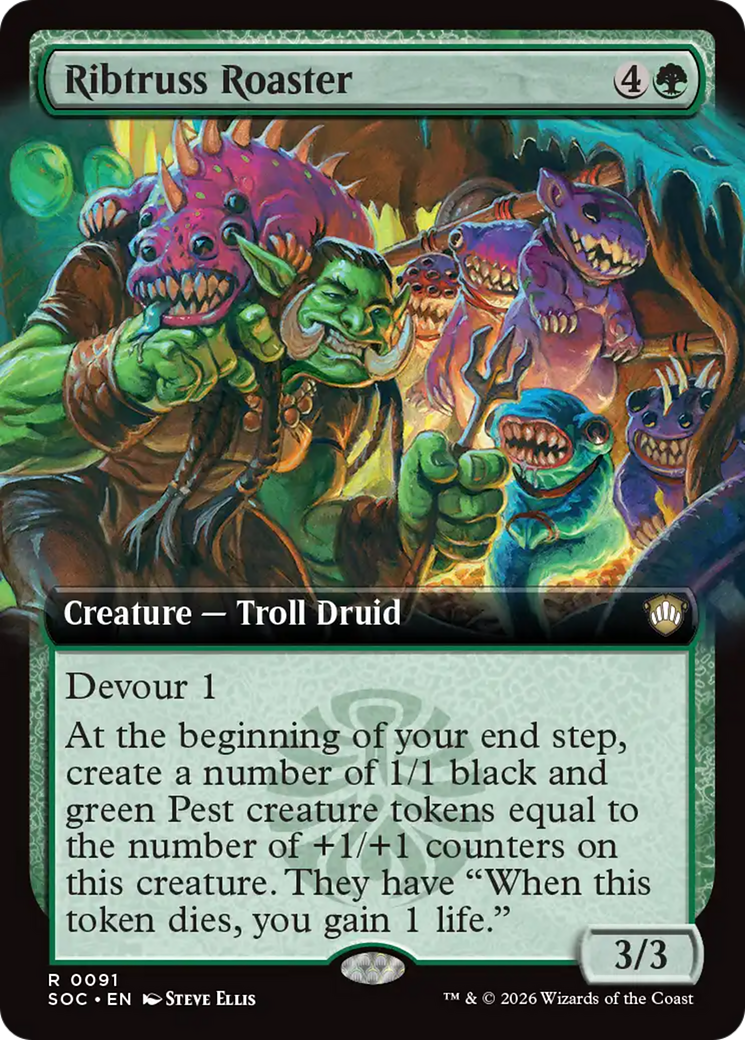 Ribtruss Roaster (Extended Art) [Secrets of Strixhaven Commander] | Deep Dive Games St. Marys