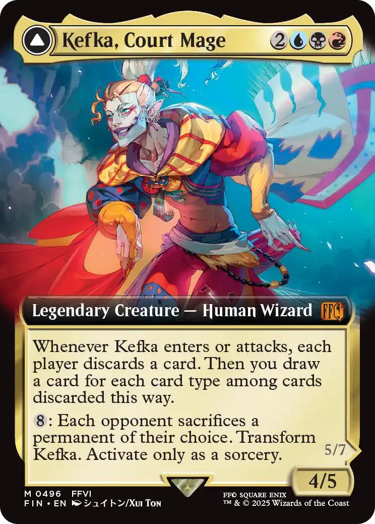 Kefka, Court Mage // Kefka, Ruler of Ruin (Extended Art) [FINAL FANTASY] | Deep Dive Games St. Marys