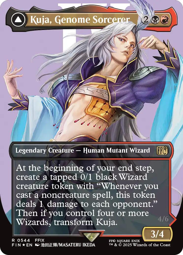 Kuja, Genome Sorcerer // Trance Kuja, Fate Defied (Borderless) (Surge Foil) [FINAL FANTASY] | Deep Dive Games St. Marys