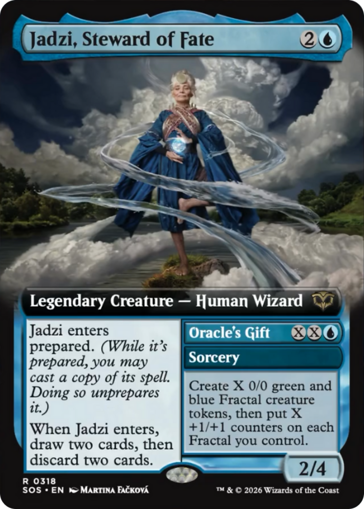 Jadzi, Steward of Fate (Extended Art) [Secrets of Strixhaven] | Deep Dive Games St. Marys