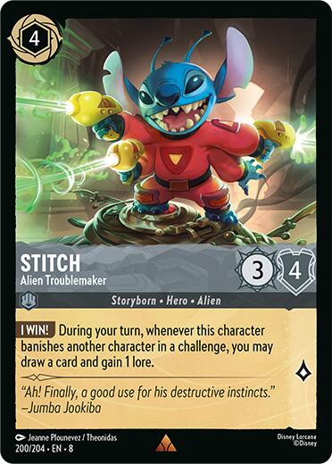 Stitch - Alien Troublemaker (200/204) [Reign of Jafar] | Deep Dive Games St. Marys