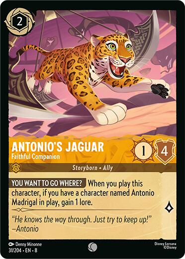Antonio's Jaguar - Faithful Companion (31/204) [Reign of Jafar] | Deep Dive Games St. Marys