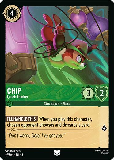Chip - Quick Thinker (97/204) [Reign of Jafar] | Deep Dive Games St. Marys