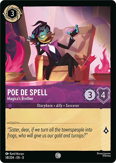 Poe De Spell - Magica's Brother (58/204) [Reign of Jafar] | Deep Dive Games St. Marys