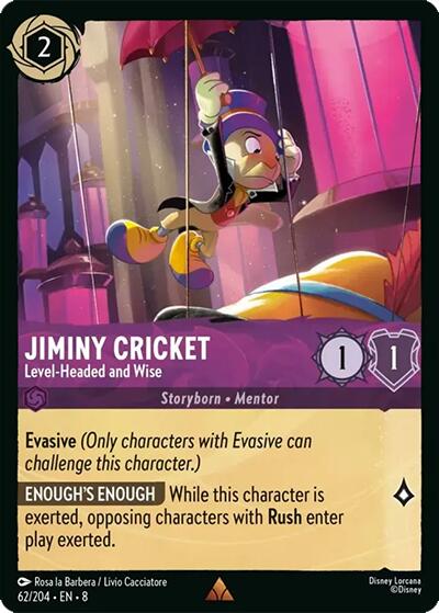 Jiminiy Cricket - Level-Headed and Wise (62/204) [Reign of Jafar] | Deep Dive Games St. Marys
