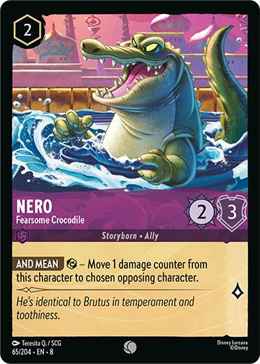 Nero - Fearsome Crocodile (65/204) [Reign of Jafar] | Deep Dive Games St. Marys