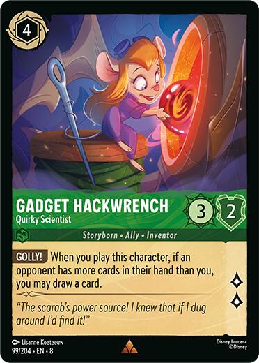 Gadget Hackwrench - Quirky Scientist (99/204) [Reign of Jafar] | Deep Dive Games St. Marys
