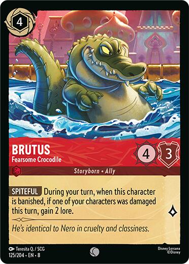 Brutus - Fearsome Crocodile (125/204) [Reign of Jafar] | Deep Dive Games St. Marys