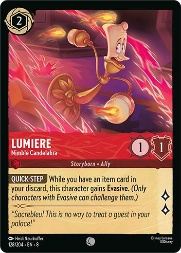 Lumiere - Nimble Candelabra (128/204) [Reign of Jafar] | Deep Dive Games St. Marys