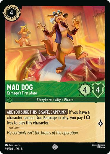 Mad Dog - Karnage's First Mate (93/204) [Reign of Jafar] | Deep Dive Games St. Marys