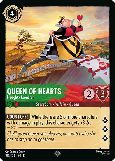 Queen of Hearts - Haughty Monarch (105/204) [Reign of Jafar] | Deep Dive Games St. Marys