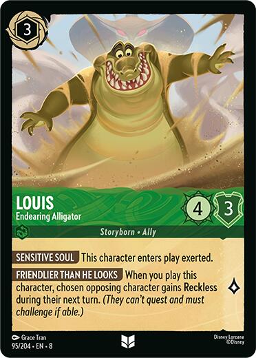 Louis - Endearing Alligator (95/204) [Reign of Jafar] | Deep Dive Games St. Marys