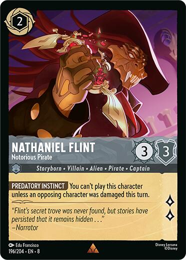 Nathaniel Flint - Notorious Pirate (196/204) [Reign of Jafar] | Deep Dive Games St. Marys