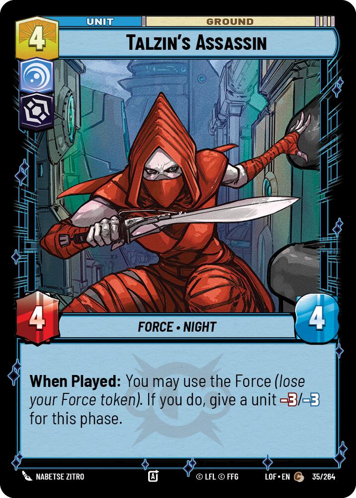 Talzin's Assassin (35/264) (35/264) [Legends of the Force] | Deep Dive Games St. Marys