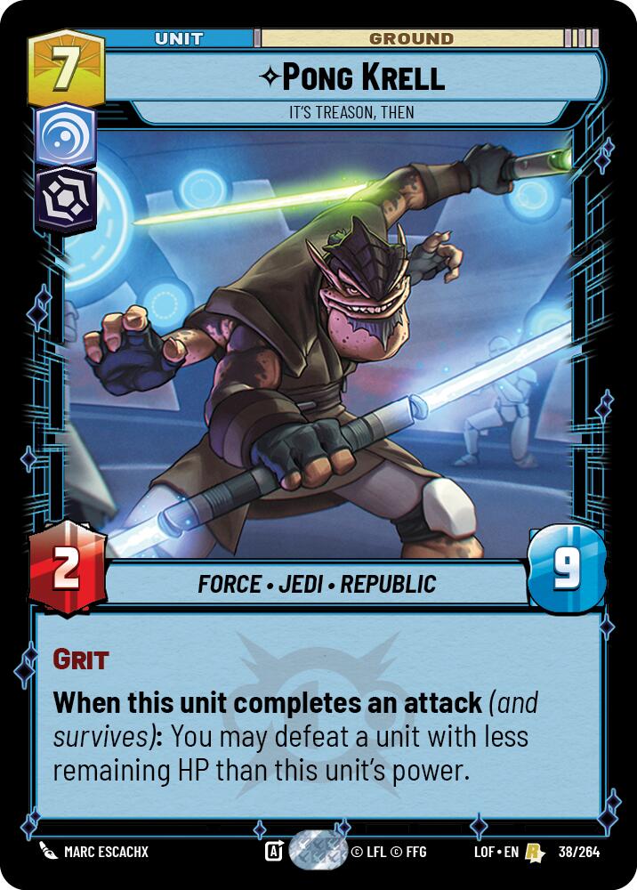 Pong Krell - It's Treason, Then (38/264) (38/264) [Legends of the Force] | Deep Dive Games St. Marys