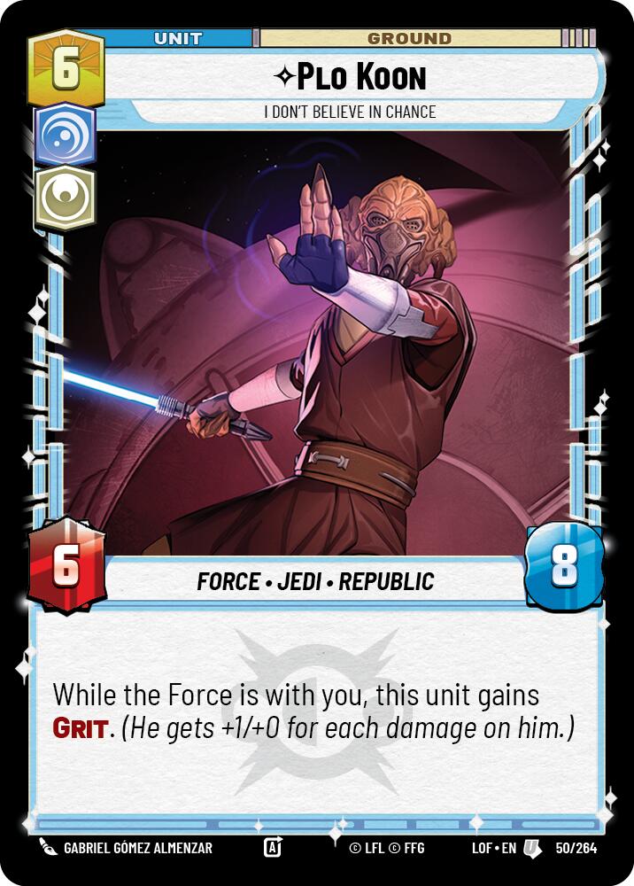 Plo Koon - I Don't Believe in Chance (50/264) (50/264) [Legends of the Force] | Deep Dive Games St. Marys