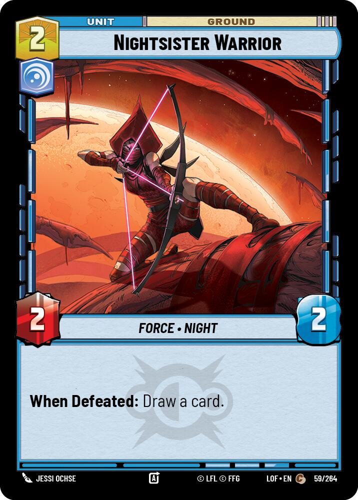 Nightsister Warrior (59/264) (59/264) [Legends of the Force] | Deep Dive Games St. Marys