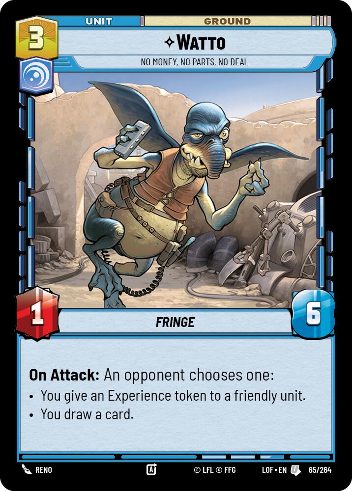Watto - No Money, No Parts, No Deal (65/264) (65/264) [Legends of the Force] | Deep Dive Games St. Marys