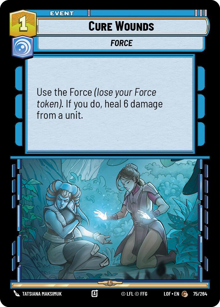 Cure Wounds (75/264) (75/264) [Legends of the Force] | Deep Dive Games St. Marys