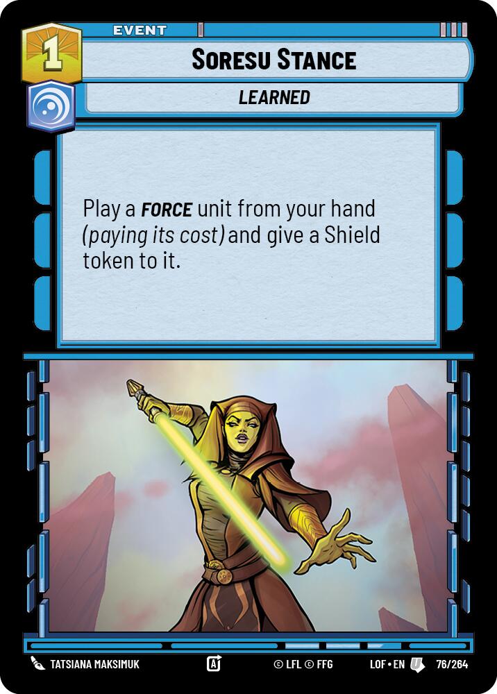 Soresu Stance (76/264) (76/264) [Legends of the Force] | Deep Dive Games St. Marys