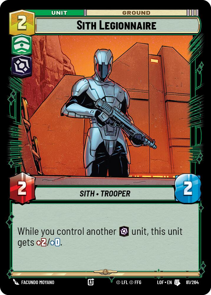 Sith Legionnaire (81/264) (81/264) [Legends of the Force] | Deep Dive Games St. Marys