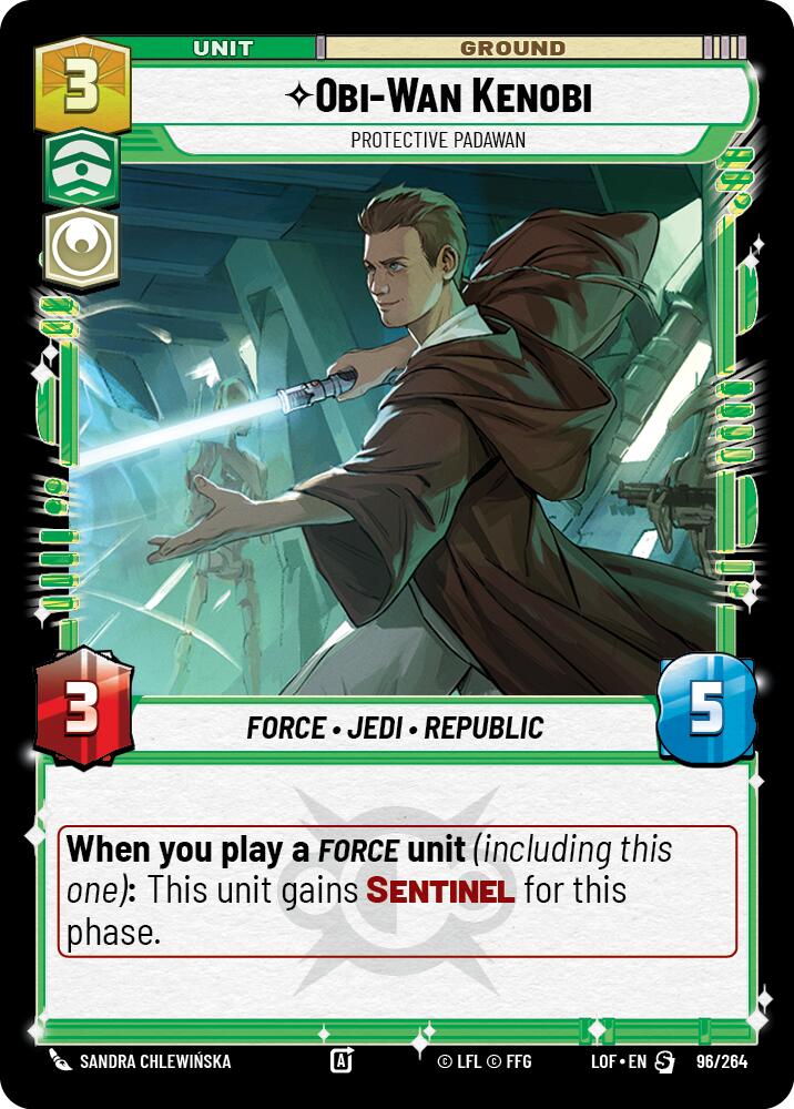 Obi-Wan Kenobi - Protective Padawan (96/264) (96/264) [Legends of the Force] | Deep Dive Games St. Marys