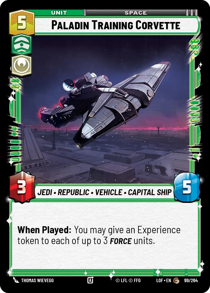 Paladin Training Corvette (99/264) (99/264) [Legends of the Force] | Deep Dive Games St. Marys